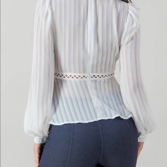 Sheer white blouse - Picture 2 of 2